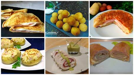 6 recetas caprichosas con jamón y queso (parte 3)
