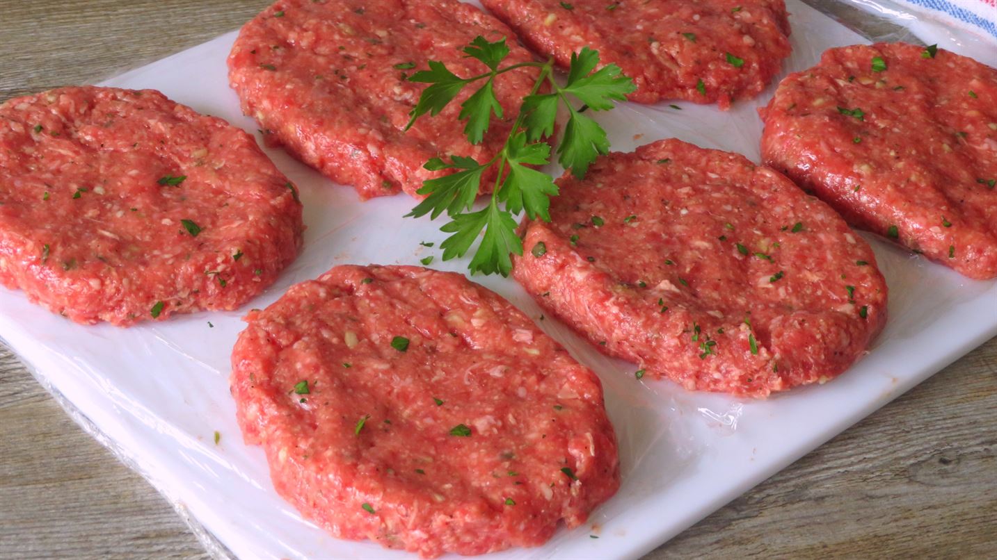 Hamburguesas de carne en MENOS DE 5 MINUTOS. ¡Mira qué jugosas!