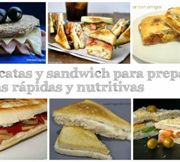 6 bocatas y sandwich para preparar cenas rápidas y nutritivas