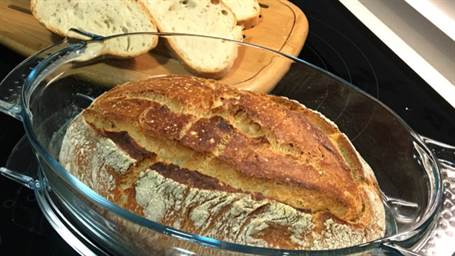Pan casero fácil. Corteza y miga sorprendentes (con harina común)