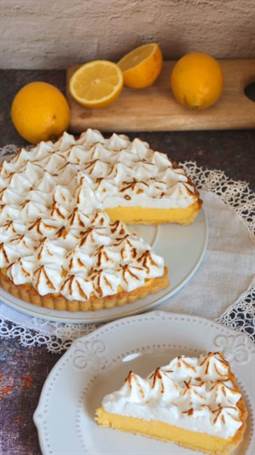 Lemon pie o tarta de crema de limón con merengue
