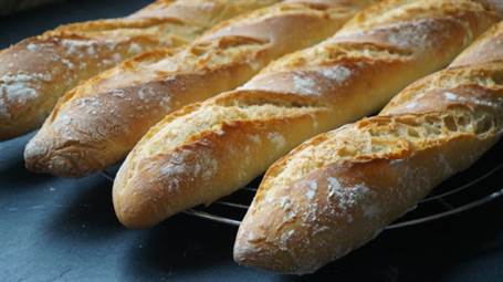 Baguette o pan francés (barras de pan muy fáciles)