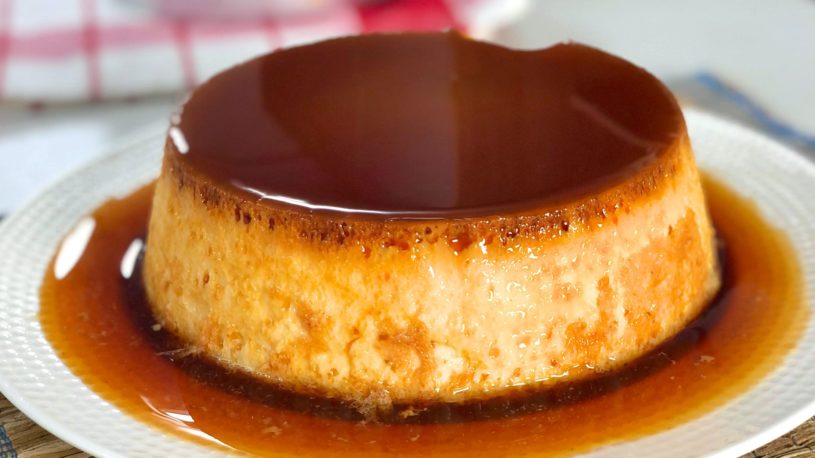 Flan de vainilla para toda la familia