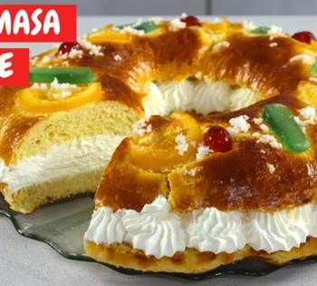 ROSCÓN de Reyes fácil SIN MASA MADRE. ¡Con esta receta triunfarás seguro!