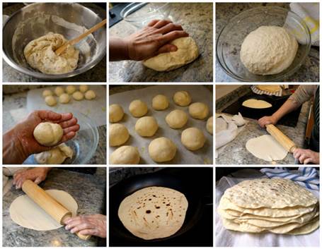 Tortillas de trigo muy fáciles para burritos, quesadillas y sincronizadas